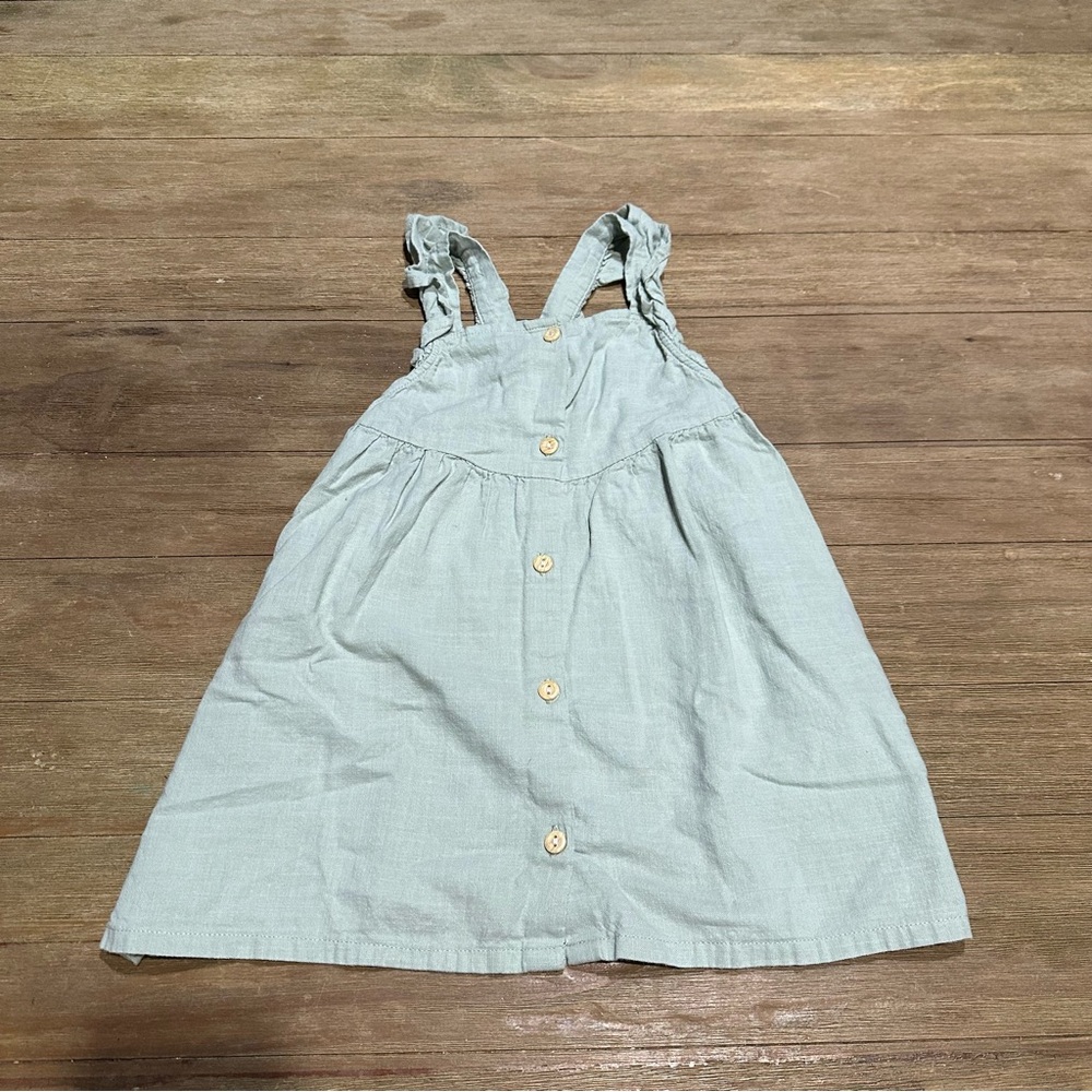 H&M Dusty Green Button-Down Dress - Picture 3 of 4